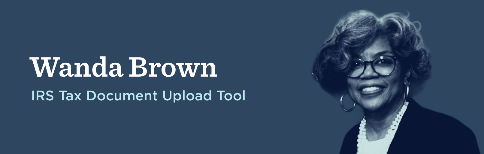 Wanda Brown, IRS Tax Document Upload Tool
